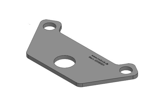 Mdock Port Plastic Coated 20mm Black HDPE