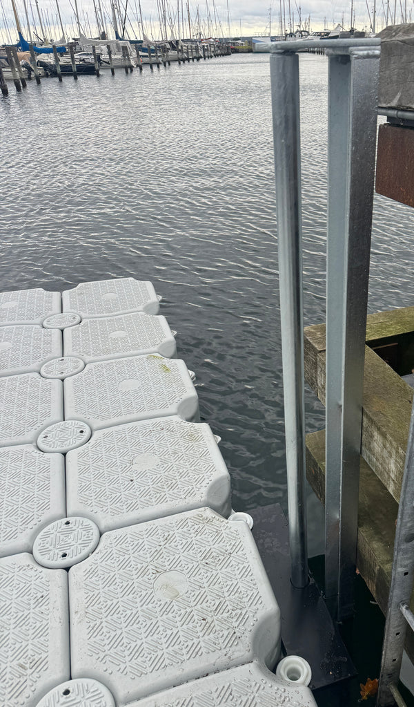 Guidet Havne beslag til Mdock 2,5m ø50 (2 stk) komplet